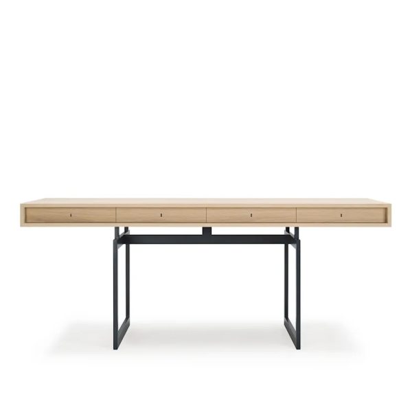 Karakter Office Desk Walnut/ Stainless Steel – Image 6