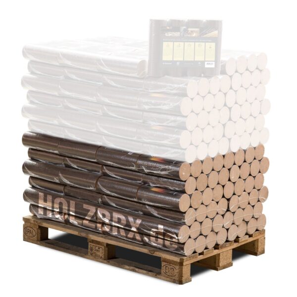 Buchenholzbriketts 480kg Palette – POLLMEIER Premium Plus – Image 1