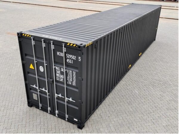 40 Fuß High Cube Container, schwarzgrau – Bild 1