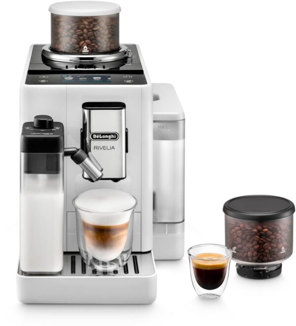 Kaffeevollautomat De’Longhi EXAM440.55.W Rivelia Milk Weiß – Bild 1