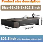 Modern L-Shape Office Desk with Storage and Cabinet Executive Desk – Image 5