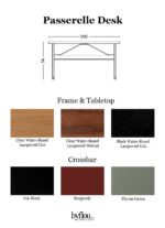 HAY - Passerelle Desk Oak. Ink black – Bild 2
