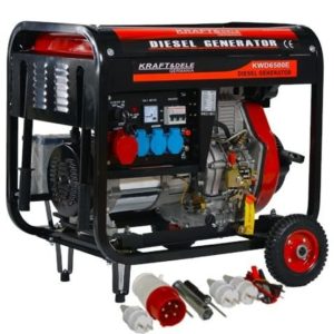 Générateur Groupe éléctrogène Diesel 6500W 12/230/380v
