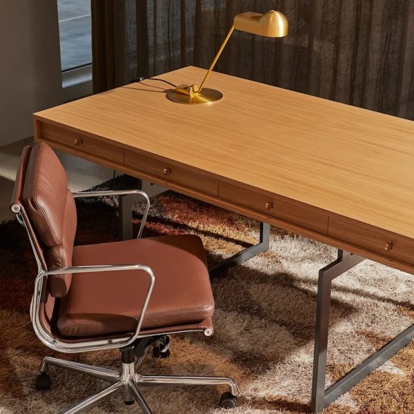 Karakter Office Desk Walnut/ Stainless Steel – Image 5