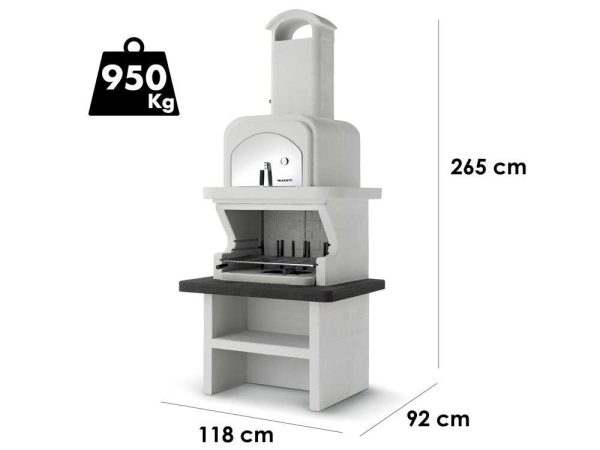 Palazzetti Balos Barbecue en maçonnerie avec four – Bild 6