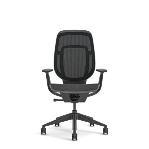 Steelcase Karman Aktion Black sustainable ergonomic meshchair – Image 3