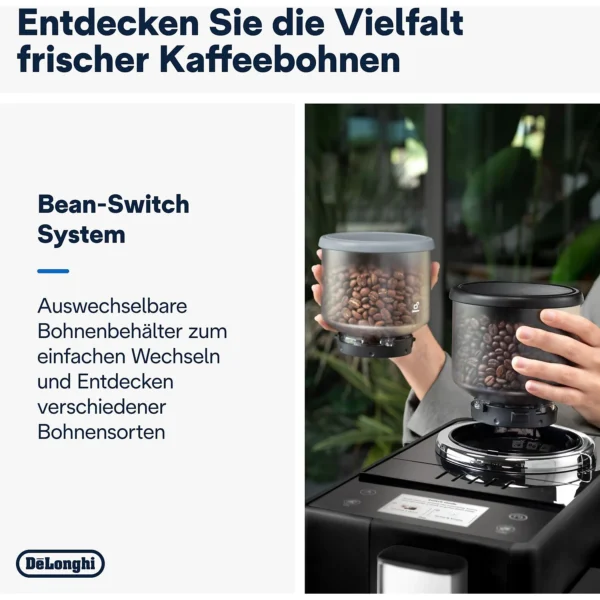 Kaffeevollautomat De’Longhi EXAM440.55.B Rivelia Milk Schwarz - Afbeelding 3