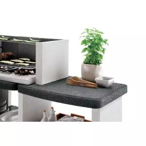 EASY GARDEN BY PALAZZETTI Barbecue fixe charbon avec plan de travail - Imagen 5