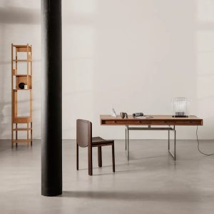Karakter Office Desk Walnut/ Stainless Steel – Image 4