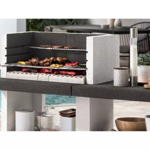 EASY GARDEN BY PALAZZETTI Barbecue fixe charbon avec plan de travail - Imagen 3