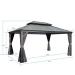 Gazebo Purple Leaf de Jardin Extérieur 4,85 x 3,65 M – Bild 3