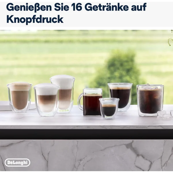 Kaffeevollautomat De’Longhi EXAM440.55.B Rivelia Milk Schwarz - Afbeelding 5