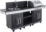 COOK'IN GARDEN - Barbecue au gaz FIDGI 3 avec desserte