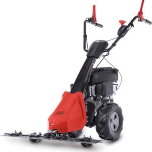 Scheppach Tondeuse à Barre de Coupe BMS196-88 – Motofaucheuse – Moteur à Essence 4 Temps 5,7 CV – 4,2 KW – Largeur de Coupe 88 cm – Hauteur de Coupe 30-60 mm – Démarreur à câble – Jardins de 3000 m²