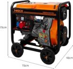 T-Mech Générateur diesel 5Kva à Cadre ouvert 10CV Triphasé 230/400V – Image 2