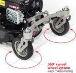 NAX POWER PRODUCTS Moteur 1000S Briggs & Stratton série 450E 125 cm3 largeur de coupe 42 cm panier 45l système de lavage du carter tondeuse thermique avec entraînement – Image 7