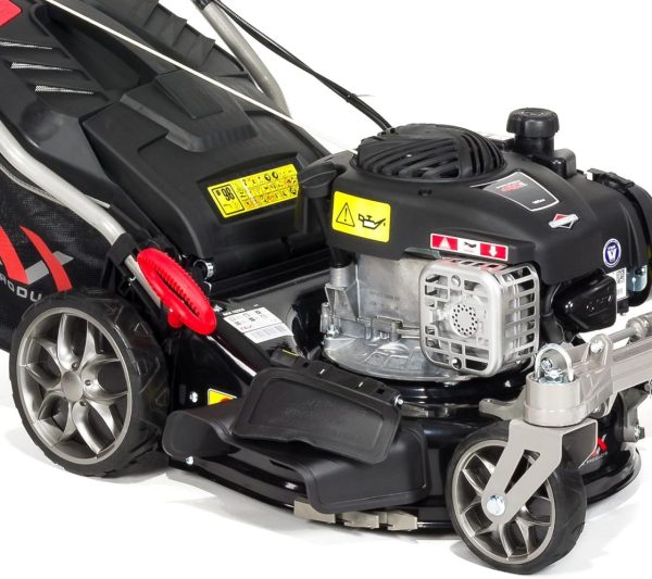 NAX POWER PRODUCTS Moteur 1000S Briggs & Stratton série 450E 125 cm3 largeur de coupe 42 cm panier 45l système de lavage du carter tondeuse thermique avec entraînement – Image 4