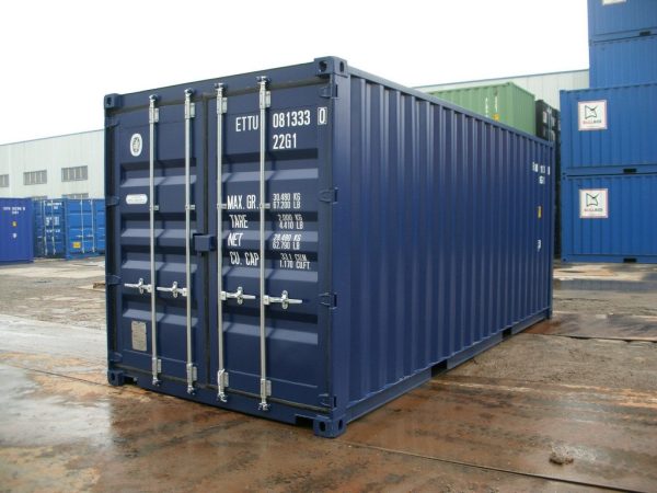 20 Fuß Container, kobaltblau – Bild 1