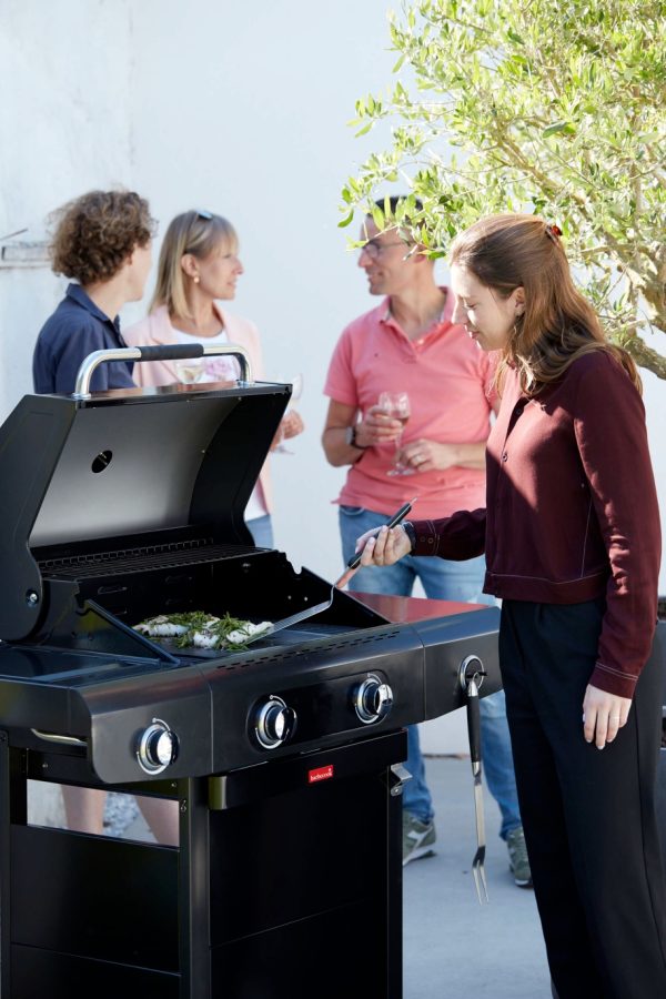 Gas barbecue Fry Top 600 3 burners with closed Saturn trolley Pianeta Grill Gas barbecue Fry Top 600 3 burners with closed Saturn trolley Pianeta Grill - Image 2