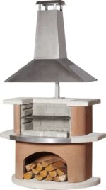 Barbecue béton Buschbeck Kampen dimensions 110 x 65 x 197 cm poids 360 kg