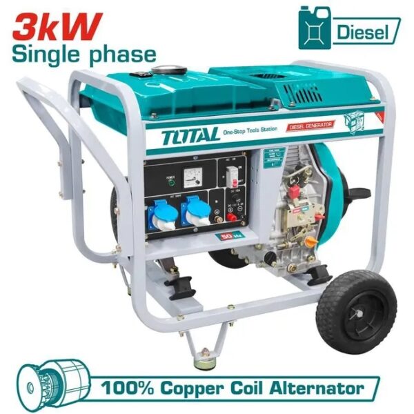 Générateur diesel monophasé 3KW 5,7HP - Afbeelding 2