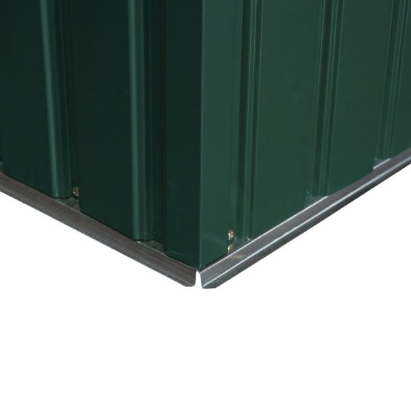Cobertizo de Jardín 340x386x200 cm 12,27 m² Caseta Exterior de Acero para Almacenamiento de Herramientas con Puertas Correderas y Ventilaciones – Image 2