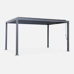 Pérgola bioclimática de aluminio y acero con lamas orientables - Imagen 2