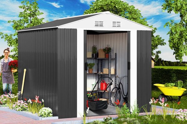 Gardebruk Tuinhuisje Metaal – met 2 Schuifdeuren – Image 2