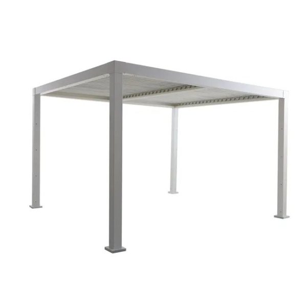 Pérgola de aluminio material clima bio blanca - Imagen 3
