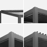 Pérgola bioclimática lamas de aluminio y acero - Image 3