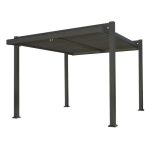 Pérgola aluminio naterial persea gris antracita 320x360 cm - Imagen 3