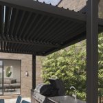 Pérgola aluminio naterial persea gris antracita 320x360 cm - Imagen 6