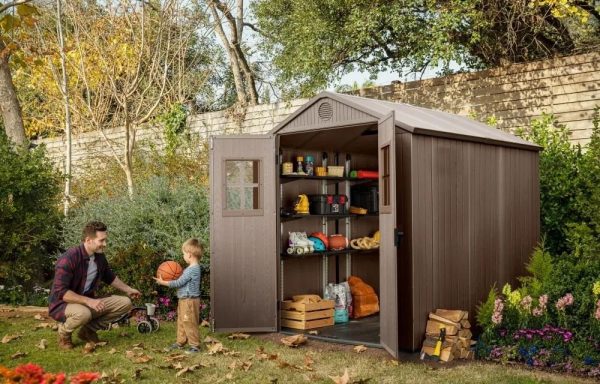 Caseta de exterior Darwin 6x8. 190x244x221 cm y 4,5m2 - Marrón – Image 5