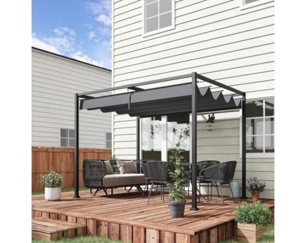 Outsunny Pérgola de jardín 298x213x221 cm - Image 3