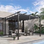 Pérgola Poliéster y Aluminio Outsunny 300x300 - Image 2