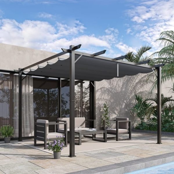Pérgola Poliéster y Aluminio Outsunny 300x300 - Image 2