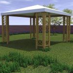 Losa Outdoors para disfrutar Cenador Capri 360x360 con rejas LO/GZ360360CG