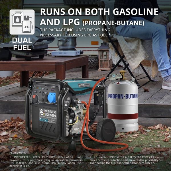 Generador inverter híbrido de gas/gasolina KS 8100iEG - Afbeelding 2