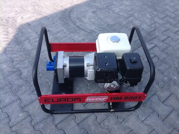 EUROM Benzine aggregaat HM8001E met Honda motor Elektrische start - Image 4