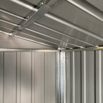 Cobertizo de jardín acero galvanizado gris claro 191x300x198 cm - Afbeelding 6