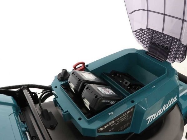 Cortacésped inalámbrico Makita DLM530PT4 de 53 cm, 2 baterías de 18 V con 4 baterías de iones de litio de 5,0 Ah y cargador doble - Image 4