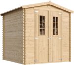 Cobertizo de madera con SUELO TRATADO TIMBELA m343c+m343g - Imagen 2