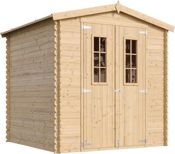 Cobertizo de madera con SUELO TRATADO TIMBELA m343c+m343g - Imagen 2