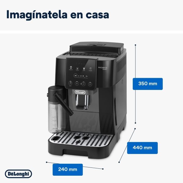 Cafetera DeLonghi Magnifica Start ECAM220.60.B de grano a taza - Negra - Imagen 2