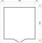 Cobertizo de madera con SUELO TRATADO TIMBELA m343c+m343g - Imagen 6