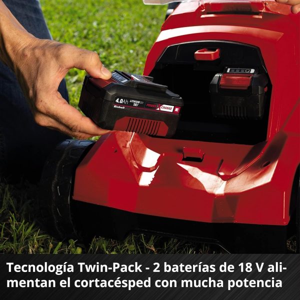 Cortacésped inalámbrico Einhell 3413180 RASARRO 2x 18 voltios 4,0 Ah Li-ion - Afbeelding 4