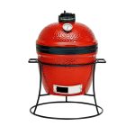 Kamado Joe Jr. 13,5 inch houtskoolgrill in Blaze Red
