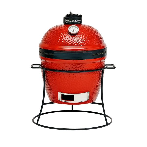 Kamado Joe Jr. 13,5 inch houtskoolgrill in Blaze Red – Image 1
