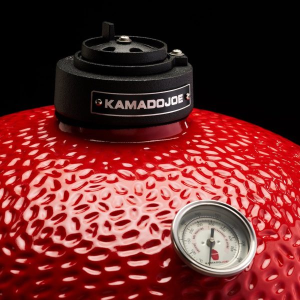Kamado Joe Jr. 13,5 inch houtskoolgrill in Blaze Red – Image 2