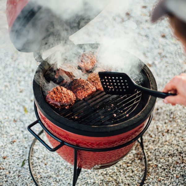 Kamado Joe Jr. 13,5 inch houtskoolgrill in Blaze Red – Image 4
